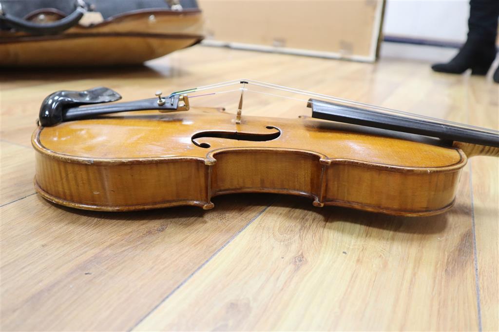 A Hidalgo violin (in Boosey & Hawkes Ltd case) with bow